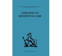 Admission to Residential Care