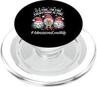 Admissions Coach Gnome Everything Is Fine Funny Christmas PopSockets PopGrip for MagSafe