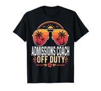 Admissions Coach Off Duty Summer Sunglasses Retro Vacation T-Shirt