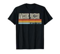 Admissions Processor Week Retro Vintage Back to School Day T-Shirt