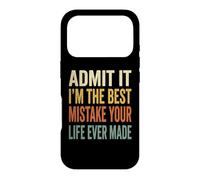 Admit It Im The Best Mistake Funny Retro Couples Quote Case for iPhone 17 Pro