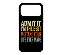 Admit It Im The Best Mistake Funny Retro Couples Quote Case for iPhone 17 Pro Max
