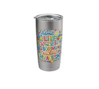 Admit It Life Boring Without My Autism Neurodivergent Stainless Steel Insulated Tumbler