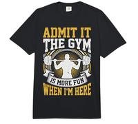 Admit It The Gym is More Fun When I'm Here Comfort Colors Adult Heavyweight T-Shirt
