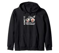 Admit It You Will Funny Last Day Of Work Goodbyes Humor Zip Hoodie