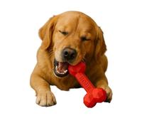 Admitir Versatile Dog Toys Chew Bone, Teething Bone Dog Toy, Rubber Bone Dog Chew Toy for All Dogs, Dog Toy Teeth Cleaning (Strawberry, Small)