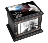 ADMLC Cremation Urns for Human Ashes Adult Up to 200 IBS with Photo Frame