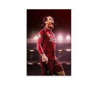 ADMLIE Virgil Van Dijk Men's Soccer Players Classic Action Poster Decorative Painting Canvas Wall Art Living Rooms Bedroom Painting 16x24inch(40x60cm)