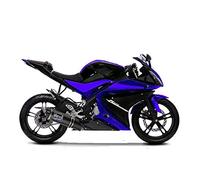 ADMOTO ABS plastic Motorcycle Injection Pre-Drilled Hole Cowl Fairings Bodywork Kit Complete Set For Yamaha R125 2008-2013/2014-2018 (E Dark Blue, 2008-2013)