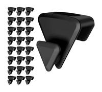 Admygo 24PCS Triangle Space Saving Hanger Hooks, PP Clothes Hanger Connector Hooks, Heavy Duty Closet Organizer Hooks for Wardrobe Closet Clothing Dorm Home Organization