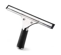 Admygo 25cm Window Squeegee, Stainless Steel Shower Squeegee with Non-Slip Rubber Grip, 0.6cm Thick Rubber Blade Streak-Free Glass Wiper for Vanity Mirror, Car Window, Kitchen Counter, Window Cleaning