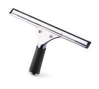 Admygo 35cm Window Squeegee, Stainless Steel Shower Squeegee with Non-Slip Rubber Grip, 0.6cm Thick Rubber Blade Streak-Free Glass Wiper for Vanity Mirror, Car Window, Kitchen Counter, Window Cleaning