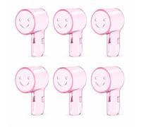 Admygo 6 Pcs Toothbrush Head Cover, Compatible with Oral B & IO Electric Toothbrush Heads, Round Head Toothbrush Protective, Toothbrush Covers Cap for Travel and Family to Keep Germs Dust Away (Pink)