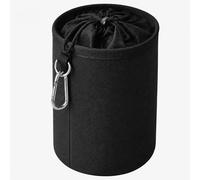 Admygo Peg Bag, Clothes Peg Bags for Washing Line with Drawstring Closure and Hanging Snap Hook, Black Large Waterproof Peg Bag for Indoor Outdoor Laundry Pegs Organisation
