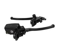 ADMYTHGB 22mm Universal Motorcycle Hydraulic Brake Clutch Lever Assembly, Black CNC Aluminum Alloy Brake Clutch Handle with 14ml Reservoir for All 22mm Handlebars