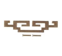 ADMYTHGB Antique Brass Shoe Cabinet Handle, Retro Style Drawer Pull Knob, Chinese Classic Furniture Hardware with Screws for Wardrobe Dresser Kitchen Cabinet Door (Small Handle)