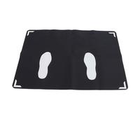 ADMYTHGB Baseball Hitting Mat with Toes Facing Rubber, Baseball Batter Stance Training Mat for Swing Accuracy, Portable Batting Practice Mat for Beginners and Pros on Any Surface