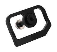 ADMYTHGB Bike Front Fork Shifter Cable Baffle, Aluminum Alloy Shift Cable Protector, Mirror Finish Black Baffle for Road Cycling, Prevents Cable Wear on Front Fork with Secure