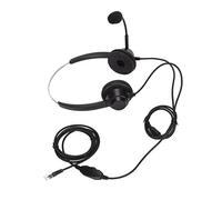 ADMYTHGB Customer Service Headset Noise Cancelling RJ9 Plug Binaural Wired Telephone Headphone with Mic for VOIP Phones, Call Center Office Business Communication Earphone