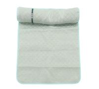 ADMYTHGB Dog Cooling Mat with Pillow, Pet Summer Cooling Bed, Large Breathable Sleeping Pad for Dogs and Cats, Soft PP Cotton Material with Neck Support, Easy to Clean Portable Pet Mat for