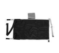 ADMYTHGB Kids Airplane Seat Extender, Toddler Airplane Footrest with Retractable Leg Support, Portable Travel Bed for Airplane Car Train Use, Polyester Comfort Hammock for Children (Black)