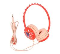 ADMYTHGB Kids Wired Headphone with 3.5mm Jack, Dinosaur Over Ear Headset for Children, Adjustable Headband Stereo Headphones with Mic for PC Tablets iOS Android (Red)