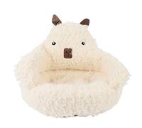 ADMYTHGB Pet Sofa Bed for Cats and Dogs, Warm Winter Cat Couch Bed, Soft Fluffy Plush Pet Bed with Removable Mat, Cozy Cotton PP Pet Sofa for Small Medium Pets, 50 x 55 x 23cm