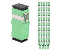 ADMYTHGB SC Angled Physical Connection Fiber Optic Adapter, SC Fiber Optic Coupler for Optical Systems, Cable TV, and Broadband Networks with Low Insertion Loss 0.2dB, 50 - Pack UPC Single