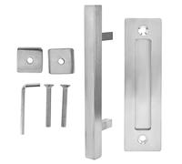 ADMYTHGB Stainless Steel Door Handle, Sliding Barn Door Handle, Double Side Brushed Finish, Rust Door Pull Handle for Garage Barn Closet, Includes Bottom Plate Gasket Screw Wrench