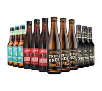 Adnams 12 Bottle Taster Bundle | Both Barrels 9%, Innovation IPA 6.7%, Tally-Ho 7.2% & Triple Knot 10% | Premium Mixed Craft Beer Selection | 500ml & 330ml Bottles | Brewed in Southwold, Suffolk