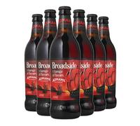 Adnams Broadside Ale | Strong English Ale | 6.3% ABV | 6 x 500ml Glass Bottles | Rich & Malty | Bold Fruitcake Flavour | WITH FREE BOTTLE OPENER
