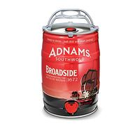 Adnams Broadside Bitter 4.7% ABV | Mini Keg 5L | Premium English Bitter | Rich Fruitcake Flavours | Vegan Friendly