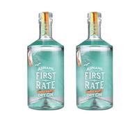 Adnams First Rate Gin 45% ABV | Premium London Dry Gin | 2 x 70cl Bottle | Distilled with 13 Botanicals | Smooth & Complex | Crafted in the Copper House Distillery | Pack of 2