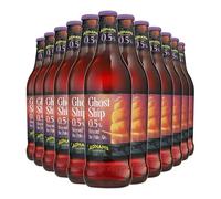 Adnams Ghost Ship 0.5% ABV | Alcohol-Free Pale Ale |12 x 500ml Glass Bottle | Vegan & Vegetarian Friendly | Crafted in Southwold, Suffolk