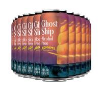 Adnams Ghost Ship 0.5% Citrus Beer | Low Alcohol Pale Ale | Vegan Friendly | Bold Citrus Flavour | 12 x 440ml Cans | Refreshing & Hoppy | Pack of 12