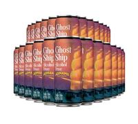 Adnams Ghost Ship 0.5% Citrus Beer | Low Alcohol Pale Ale | Vegan Friendly | Bold Citrus Flavour | 24 x 440ml Cans | Refreshing & Hoppy | Pack of 24