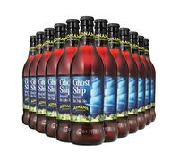 Adnams Ghost Ship Citrus Pale Ale 4.5% ABV | 12 x 500ml Glass Bottles | Refreshing & Zesty | Premium English Craft Beer | 12 Pack