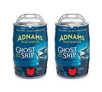 Adnams | Ghost Ship Citrus Pale Ale 4.5% ABV | 2 x 5L | Brewed with bold citrus notes, giving the beer a clear flavour profile.