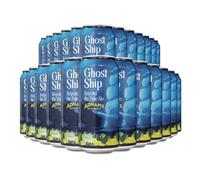 Adnams Ghost Ship Citrus Pale Ale 4.5% ABV | 24 x 440ml Cans | Includes Free Pair Ghost Ship Pint Glasses | Zesty & Refreshing Pale Ale | Brewed in Southwold, Suffolk | Pack of 24