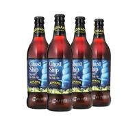 Adnams Ghost Ship Citrus Pale Ale 4.5% ABV | 4 x 500ml Glass Bottles | Refreshing & Zesty | Premium English Craft Beer | 4 Pack