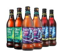 Adnams Ghostly Ghost Ship Taster Collection | 2 x Double Ghost IPA 5.2% | 2 x Ghost Ship Pale Ale 4.5% | 2 x Ghost Ship Session IPA 3.4% | Mixed Craft Beer Gift Set | 6 x 500ml Bottles