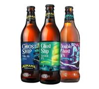 Adnams | Ghostly Ghost Ship Taster Collection 3.4-5.2% ABV | 3 x 500ml | Features double dry hopped IPA with tropical fruit, citrus flashes and a distinct rye spice finish.