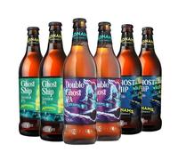 Adnams | Ghostly Ghost Ship Taster Collection 3.4-5.2% ABV | 6 x 500ml | Features double dry hopped IPA with tropical fruit, citrus flashes and a distinct rye spice finish.