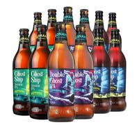Adnams Ghostly Ghost Ship Taster Collection | 4 x Double Ghost IPA 5.2% | 4 x Ghost Ship Pale Ale 4.5% | 4 x Ghost Ship Session IPA 3.4% | Mixed Craft Beer Gift Set | 12 x 500ml Bottles