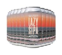 Adnams Lazy Sipa Cold Session IPA 4.0% ABV | 12 x 440ml Cans | Crisp & Refreshing | Vegan-Friendly | Citrus & Stone Fruit Notes | Pack of 12 Cans