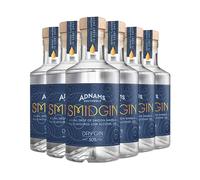 Adnams Smidgin London Dry Gin | 50% ABV | 6 x 20cl Bottle | Intense Botanical Flavour | Low-Alcohol Cocktails | Award-Winning Gin | Pack of 6 Bottles