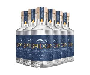 Adnams Smidgin London Dry Gin | 50% ABV | 6 x 20cl Bottle | Intense Botanical Flavour | Low-Alcohol Cocktails | Award-Winning Gin | Pack of 6 Bottles