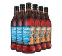 Adnams Southwold Bitter 4.1% ABV | Classic English Bitter Ale | 6 x 500ml Glass Bottles | Traditional Copper-Coloured Beer | Late-Hopped with Fuggles | Brewed in Suffolk | WITH FREE BOTTLE OPENER