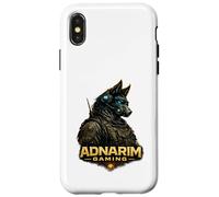 Adnarim Gaming Survival Wolf Post Apocalyptic Zone Design Case for iPhone X/XS