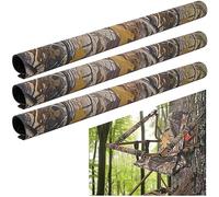 Adnee 3 Pcs Tree Stand Rail Pads - 19.6"x5.3" Waterproof Camo Treestand Shooting Rail Pads - Tree Stand Rail Covers for Climbing Tripod Deer Stand Treestand Ladder